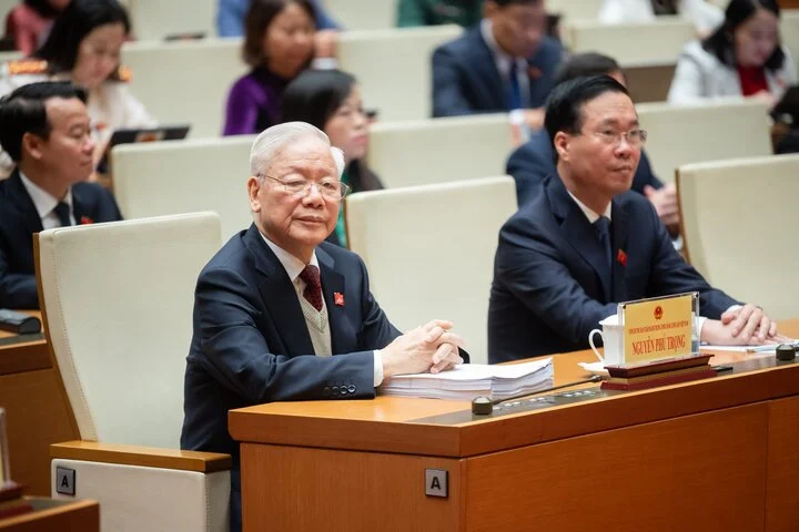 Hình ảnh Tổng Bí thư Nguyễn Phú Trọng dự Kỳ họp bất thường của Quốc hội